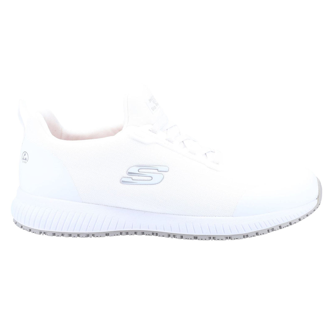 Men's Wide Fit Skechers 200051EC Squad Sr Myton Trainers - White in White - Image 2
