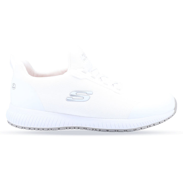 Men's Wide Fit Skechers 200051EC Squad Sr Myton Trainers - White in White - Image 1
