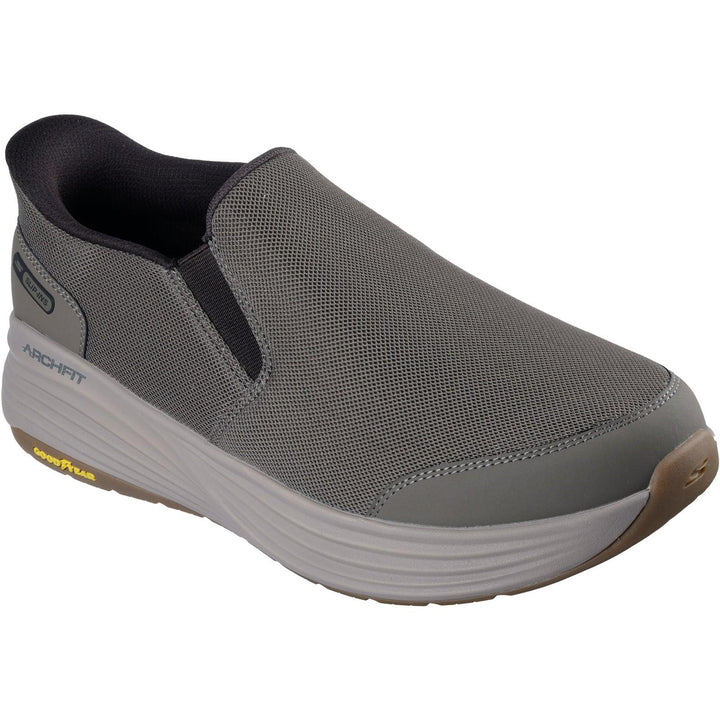 Men's Wide Fit Skechers 217000 Slip-ins Go Walk Stability 2.0 Trainers in Dark Taupe - Image 1