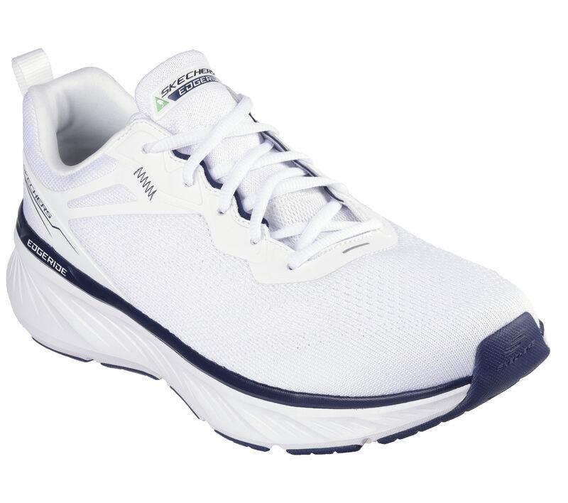 Men's Relaxed Fit Skechers 232836 Edgeride Exxo Trainers - White Navy in White Navy - Image 4