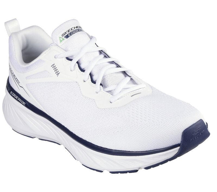 Men's Relaxed Fit Skechers 232836 Edgeride Exxo Trainers - White Navy in White Navy - Image 1