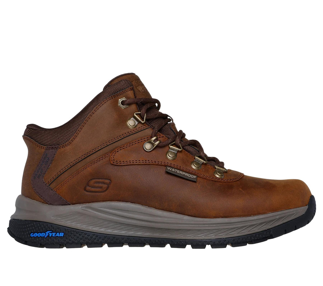 Men's Wide Fit Skechers Slip-ins 205285 Fit Meroe Pikeman Waterproof Trainers in Black - Image 7
