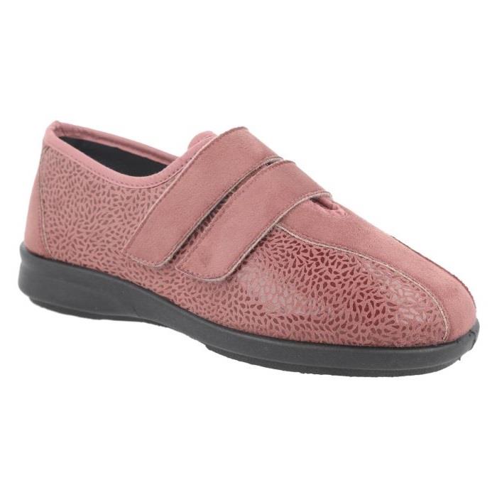 Women's Wide Fit DB Moon Wide Fit Shoes in Black Stretch - Image 1