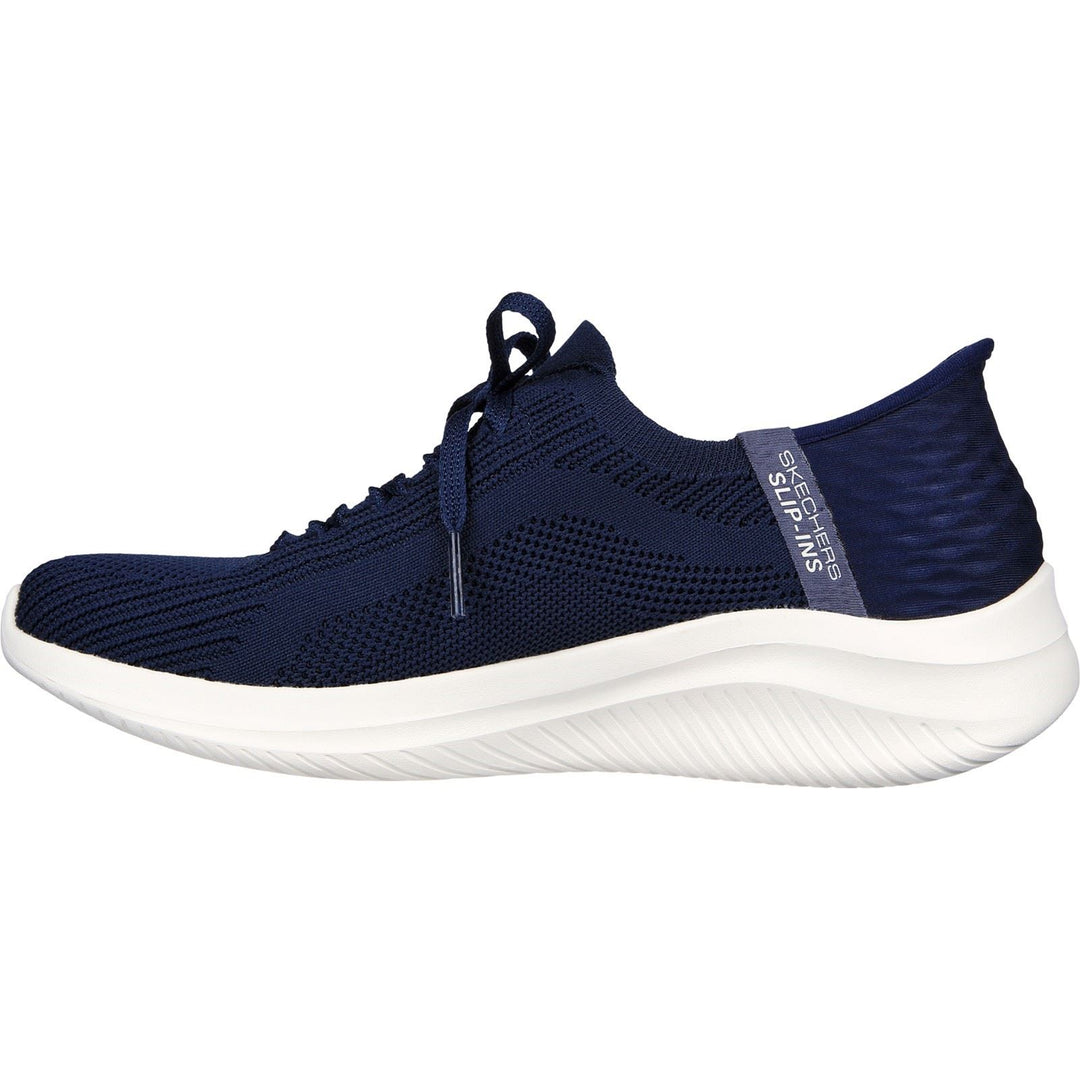 Women's Wide Fit Skechers 149710 Slip-ins Ultra Flex 3.0 Brilliant Path Trainers - Navy in Navy - Image 4