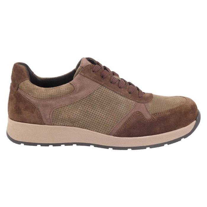 Men's Wide Fit DB Hector Trainers in Black Suede - Image 6