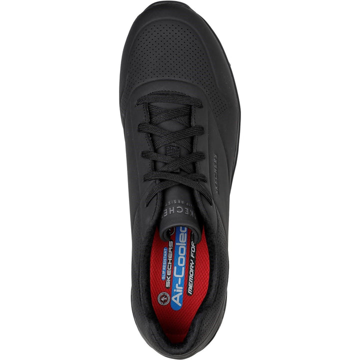 Men's Wide Fit Skechers 200054EC Uno Sr Trainers in Black - Image 1