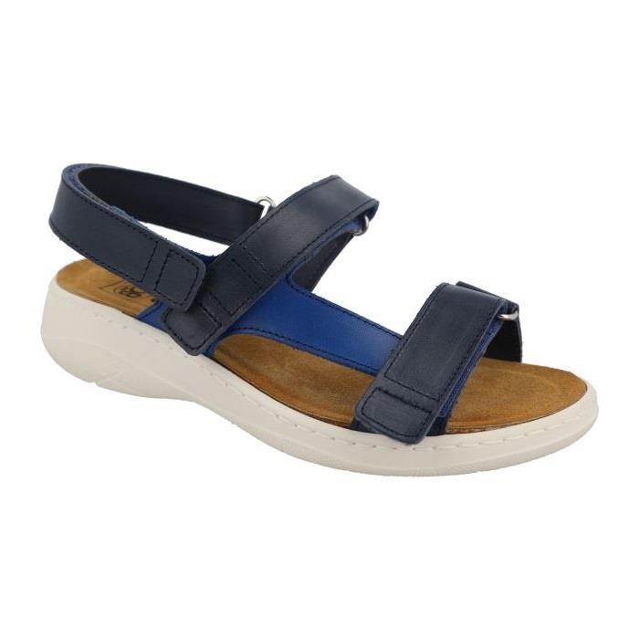 Women's Wide Fit DB Kittiwake Sandals in Two Tone Navy - Image 1
