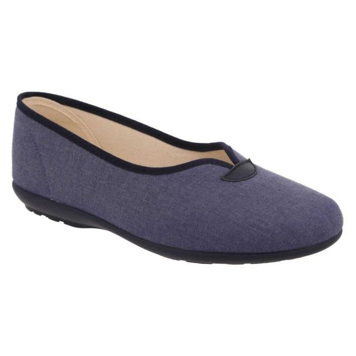 Women's Wide Fit DB Isobelle Canvas Shoes in Beige Canvas - Image 1