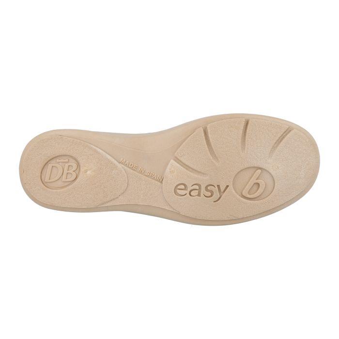 Women's Wide Fit DB Paige Slip on Slippers in Beige Multi Textile - Image 1