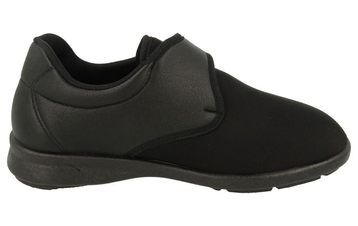 Womens Wide Fit DB Eliza Shoes in Black / Stretch - Image 1