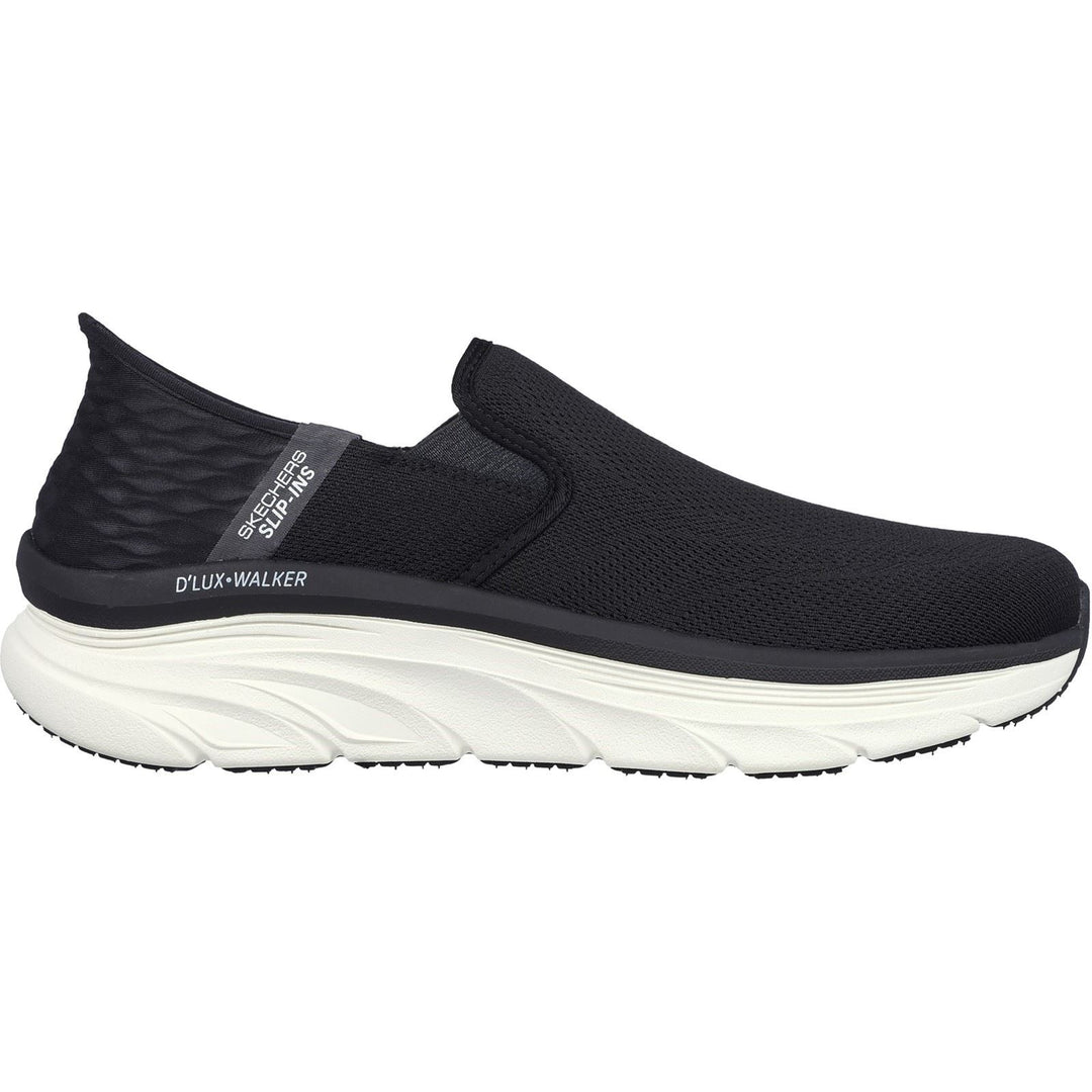 Men's Wide Fit Skechers 232455 D'Lux Walker Orford Trainers in Black - Image 2
