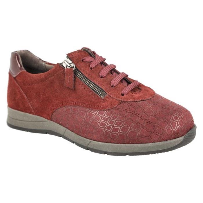 Women's Wide Fit DB Cumulus Trainers in Black Suede / Stretch / Patent - Image 1