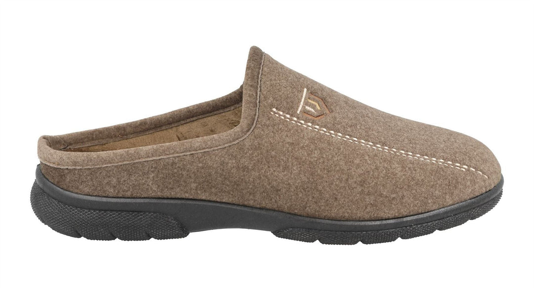 Men's Wide Fit DB Fred Mules in Grey - Image 7