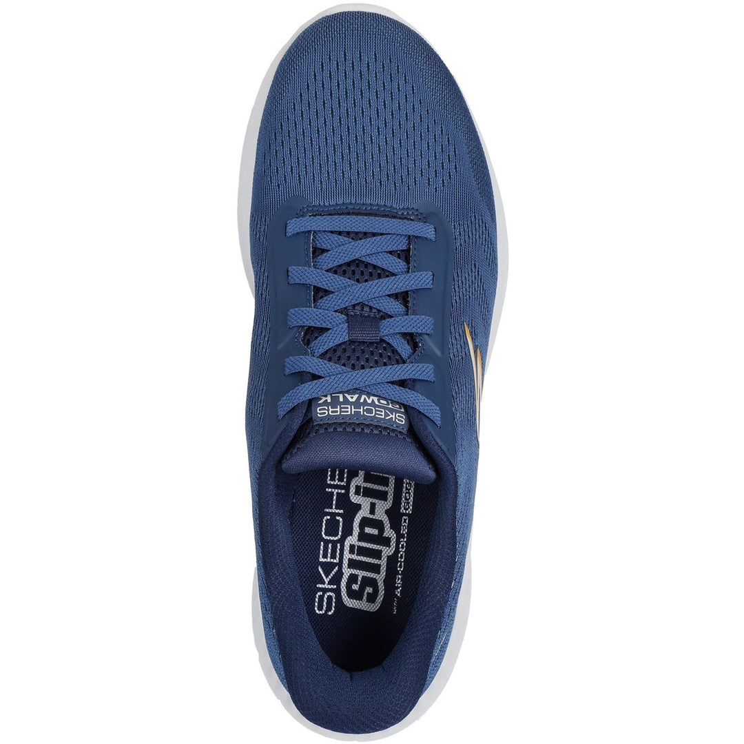 Men's Wide Fit Skechers 216375 Slip-ins Go Walk Now Payton Trainers in Black - Image 10