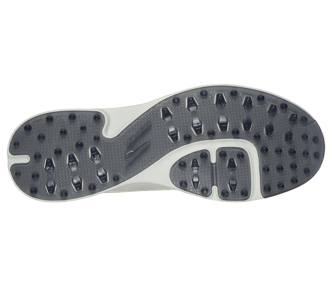 Men's Wide Fit Skechers 214099 Go Golf Tempo Trainers in Natural/Grey - Image 6