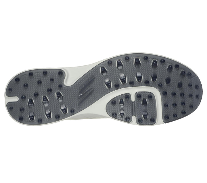 Men's Wide Fit Skechers 214099 Go Golf Tempo Trainers in Natural/Grey - Image 1