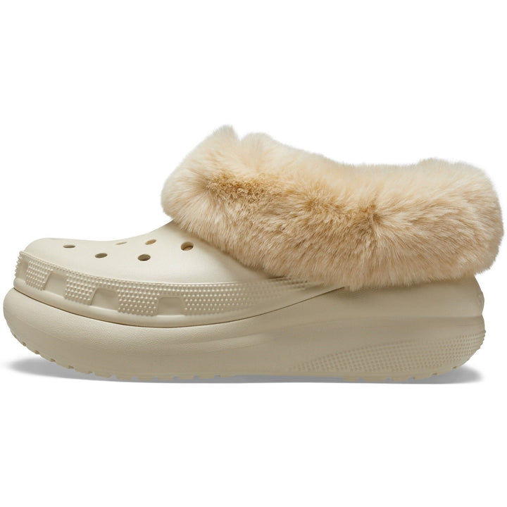 Women's Crocs 208446 Furever Crush Clog in Bone - Image 1