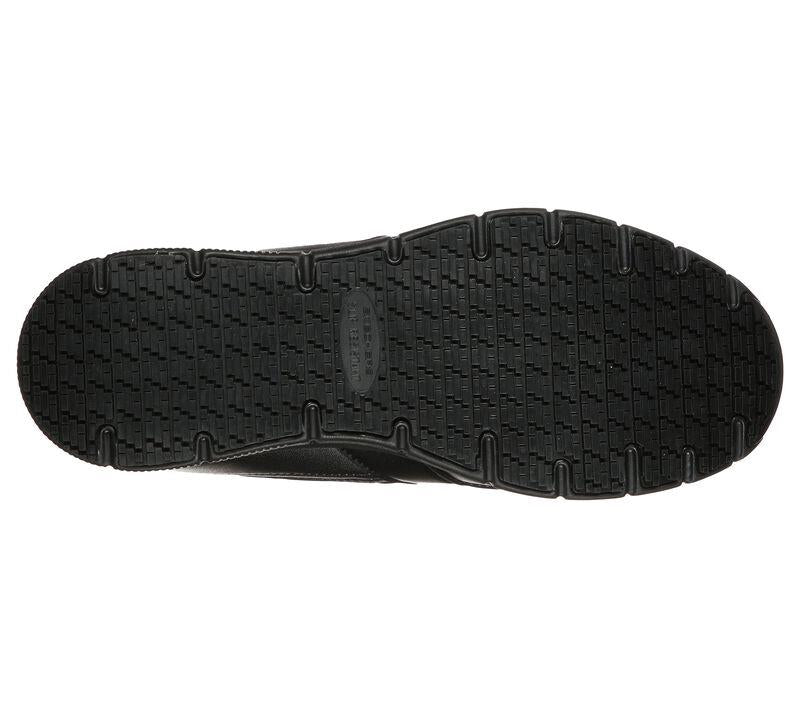 Men's Wide Fit Skechers Work 77156EC Work Relaxed Fit Nampa Sr Shoes in Black - Image 4