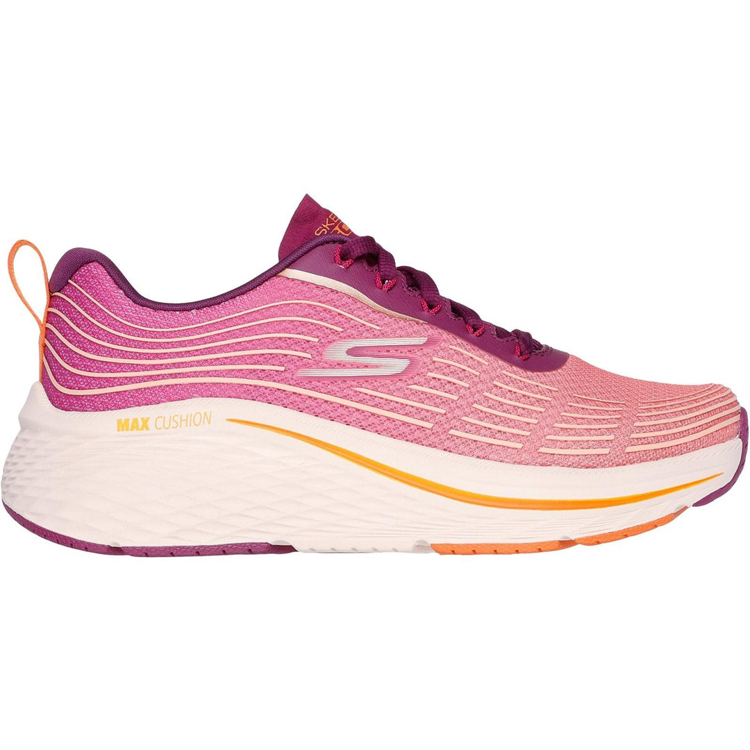 Women's Wide Fit Skechers 129625 Max Cushioning Elite 2 Trainers in Raspberry - Image 2