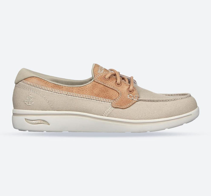 Women's Wide Fit Skechers 136620 Arch Fit Uplift Cruise'n By Trainers in Natural - Image 1