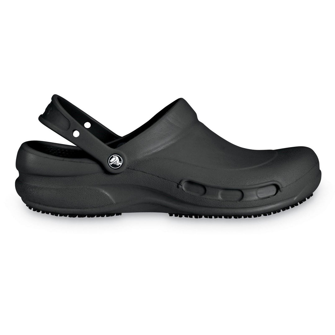 Men's Crocs 10075 Bistro Work Clog Sandals in Black - Image 2