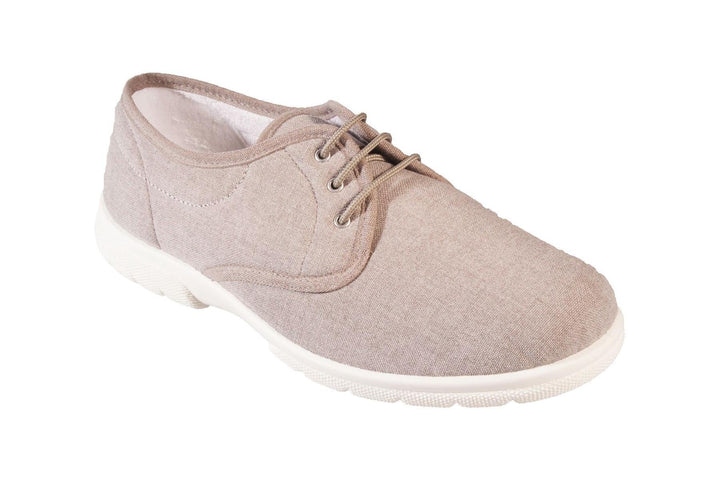 Mens Extra Wide Fit DB Troon Canvas in Denim Blue - Image 1