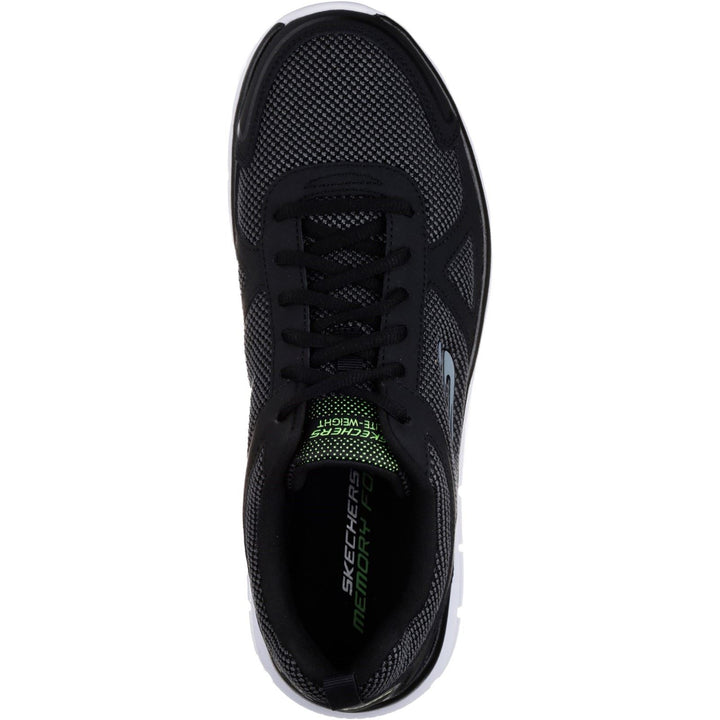 Men's Wide Fit Skechers 52630 Track Bucolo Sports Trainers - Black/White in Black/White - Image 1