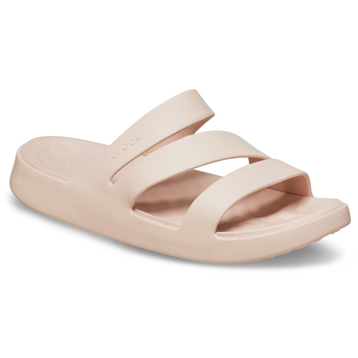 Women's Crocs 209587 Getaway Strappy Slippers in Cassis - Image 1