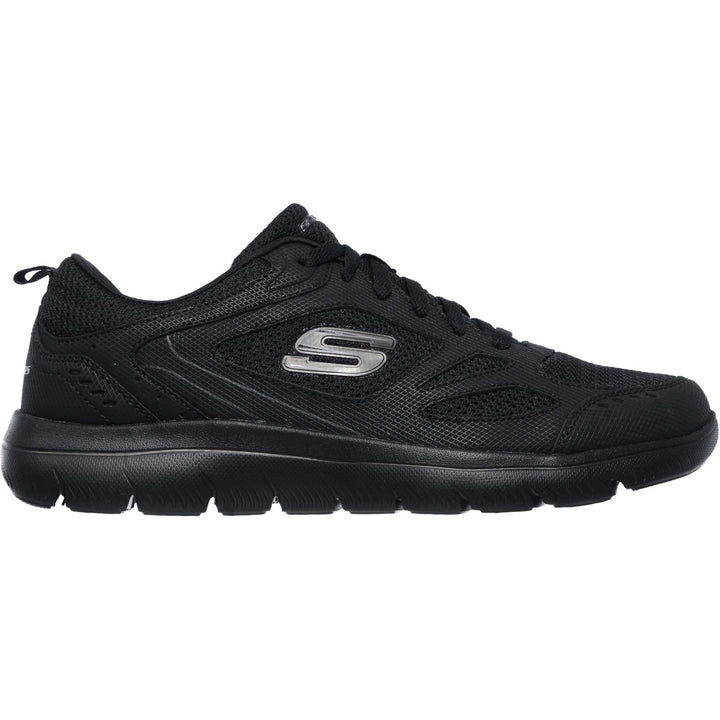 Men's Wide Fit Skechers 52812 Summits South Rim Sports Trainers - Black in Black/Black - Image 1