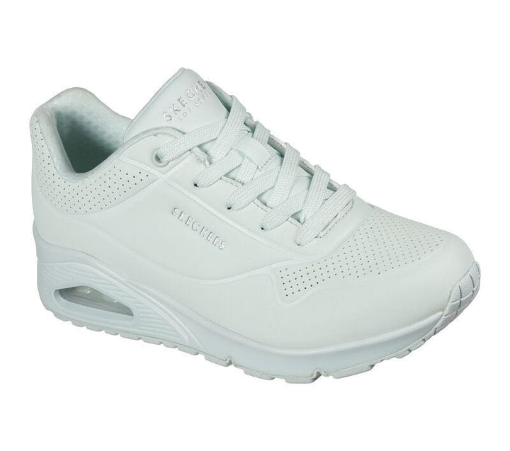 Women's Wide Fit Skechers 155359 Frosty Kicks Trainers in Mint - Image 1