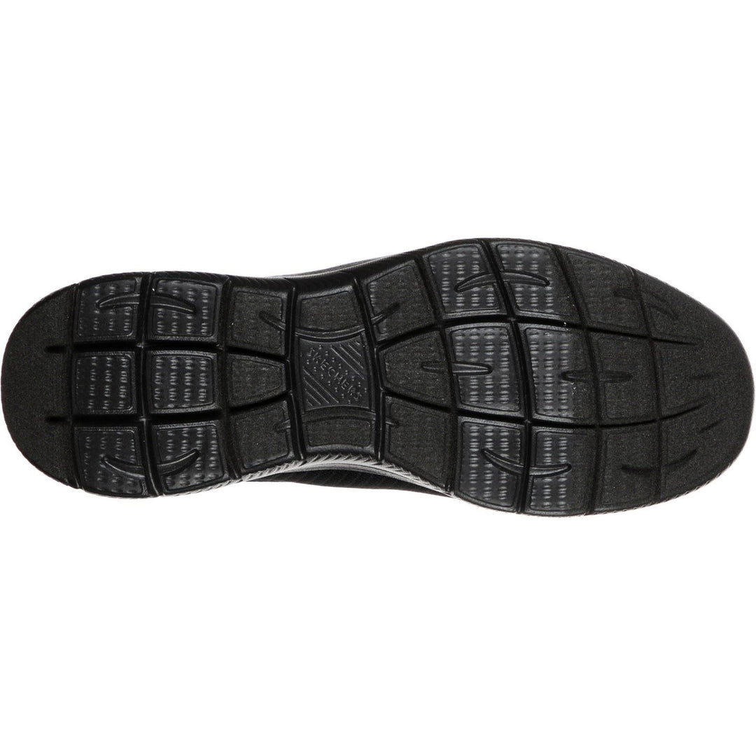 Men's Wide Fit Skechers 52811 Summits Slip On Sports Trainers - Black in Black - Image 6