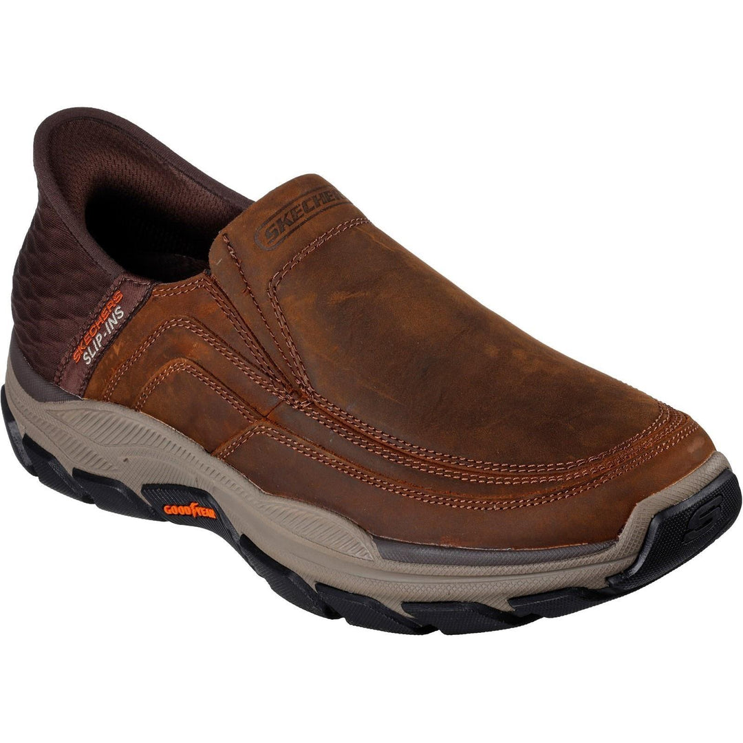 Men's Relaxed Fit Skechers 204810 Slip-ins Respected Elgin Trainers - EXCLUSIVE in Brown - Image 4