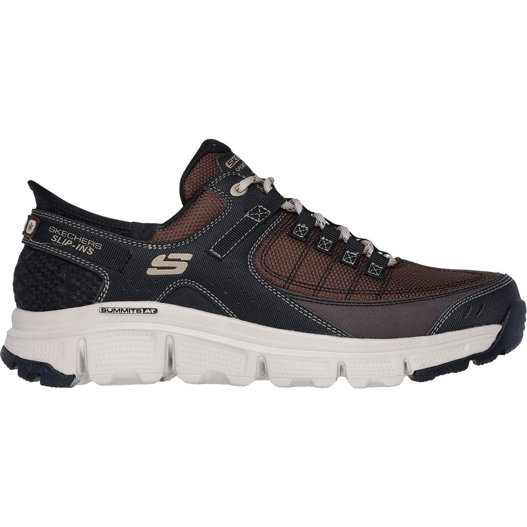 Men's Wide Fit Skechers 237622 Slip-ins Summits At Trainers in Black/Charcoal - Image 7