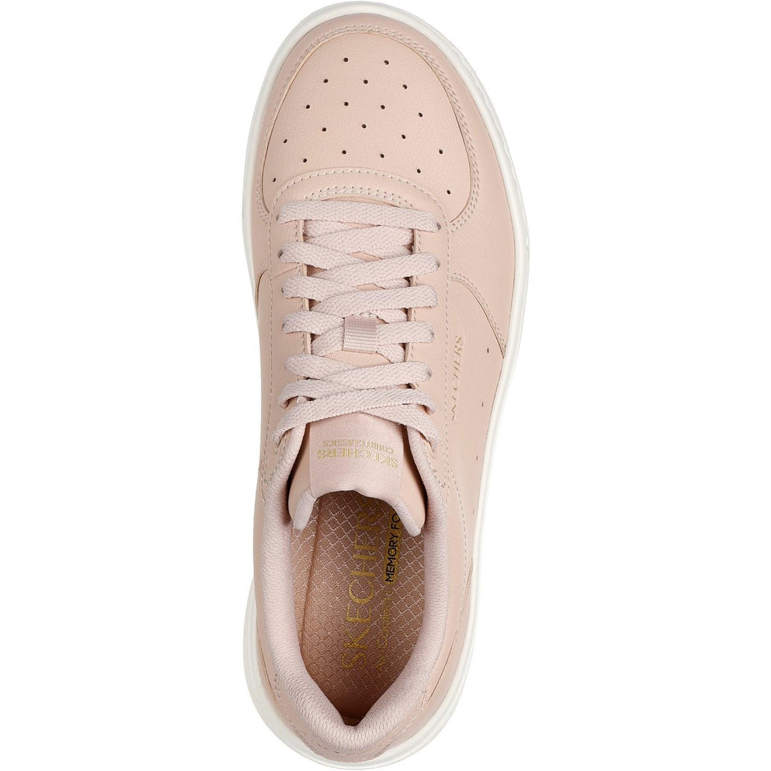 Women's Wide Fit Skechers 185110 Court Classics Grand 92 Be Lifted Trainers - Nude in Nude - Image 5