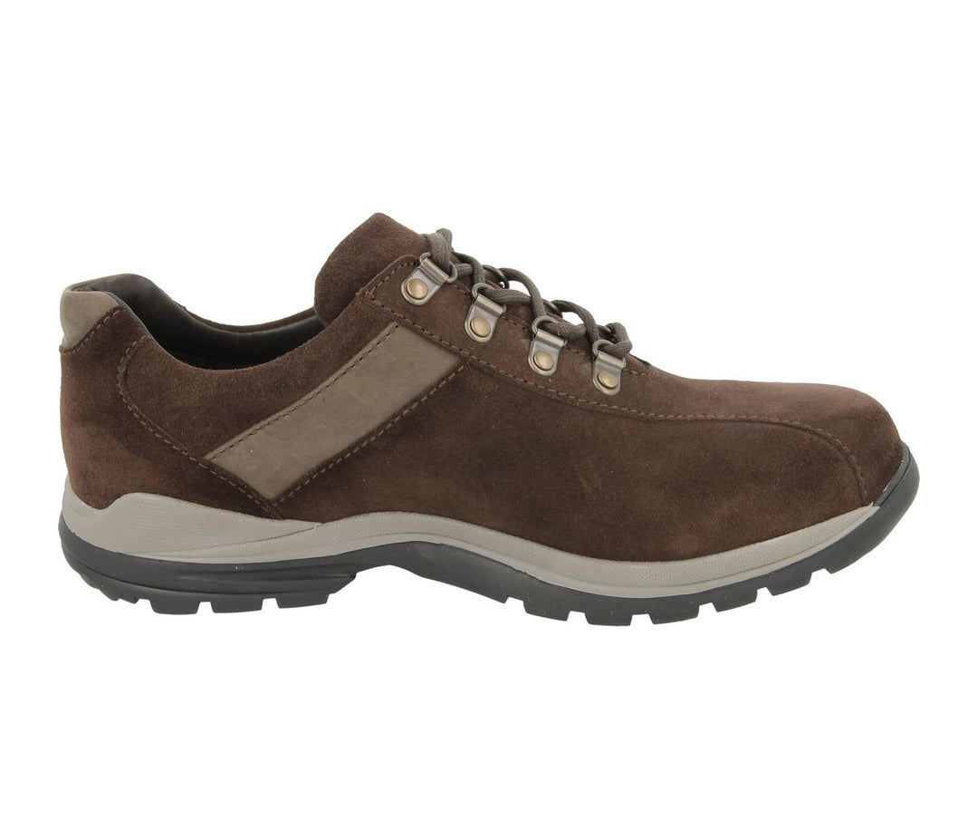 Womens Wide Fit DB Utah Waterproof Hiking Shoes in Brown suede - Image 4