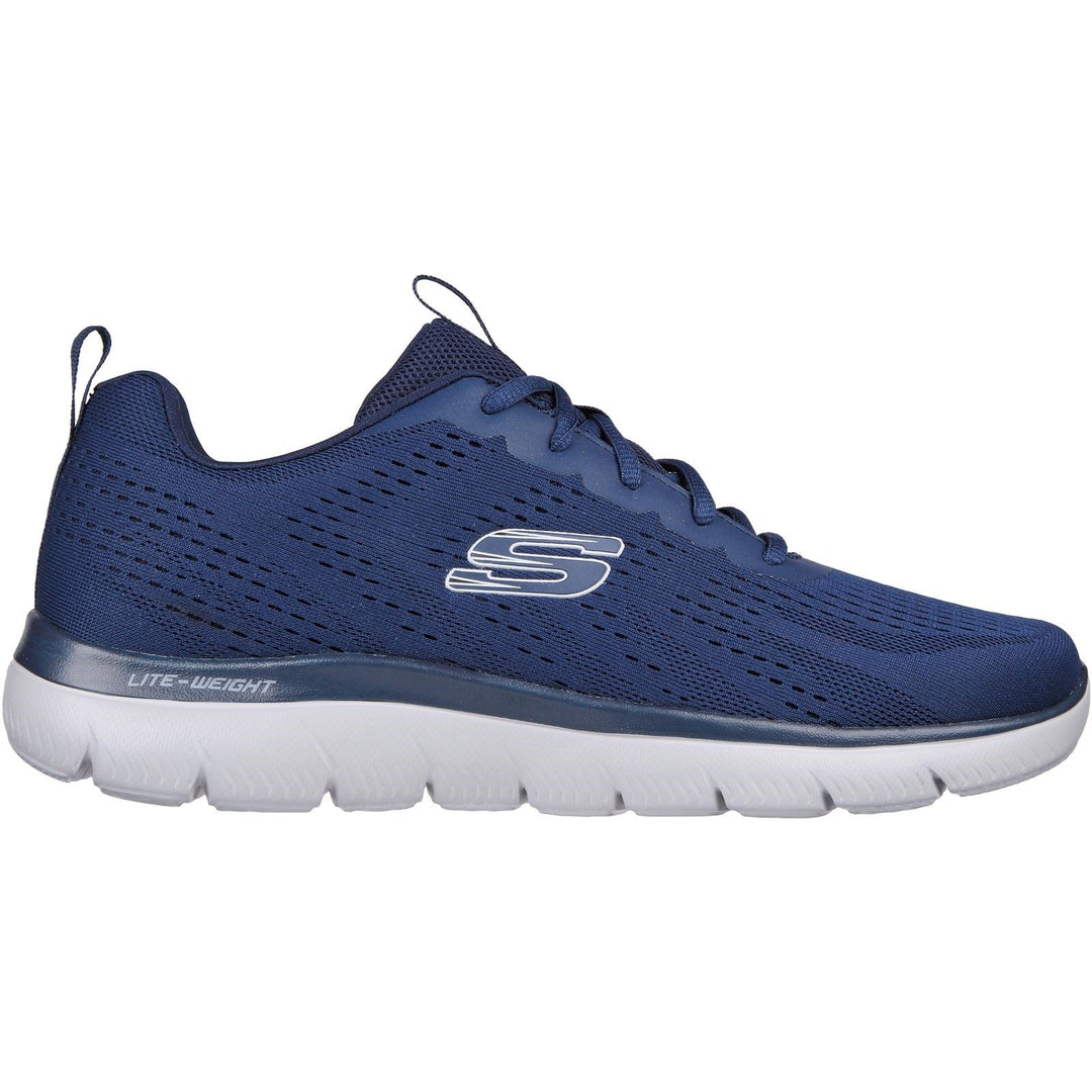Men's Wide Fit Skechers 232395 Summits Torre Trainers in Navy/Grey - Image 2
