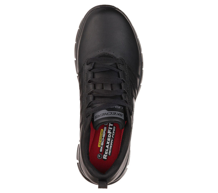 Womens Wide Fit Skechers 76576EC Relaxed Fit Shoes in Black - Image 1