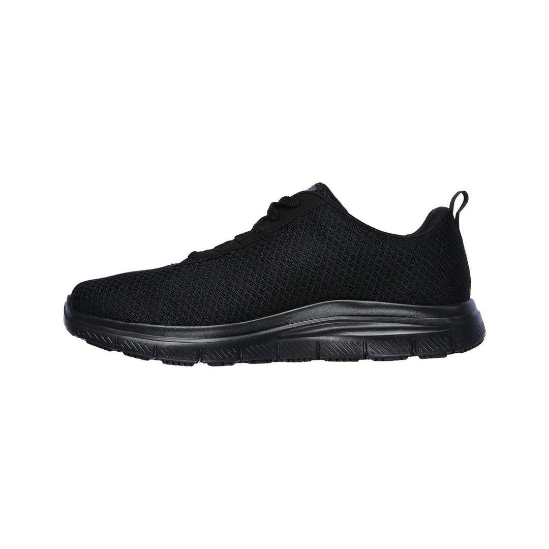 Men's Wide Fit Skechers 77125EC Flex Advantage Bendon SR Occupational Trainers in Black - Image 4