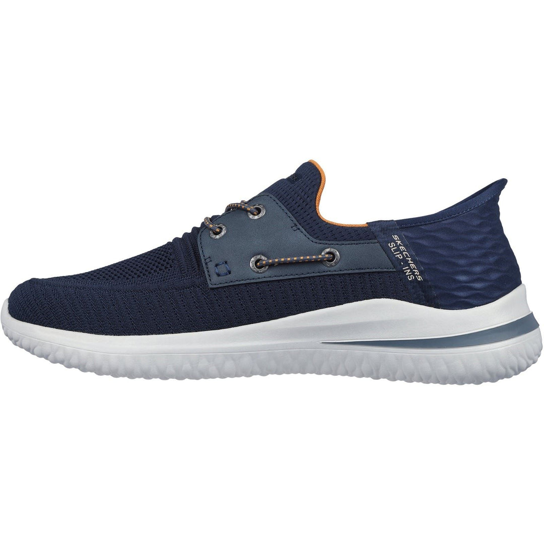 Men's Wide Fit Skechers 210606 Slip-ins Delson 3.0 Roth Trainers in Navy - Image 4