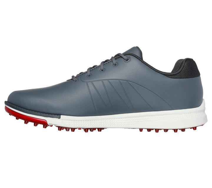 Men's Wide Fit Skechers 214099 Go Golf Tempo Trainers in Natural/Grey - Image 1