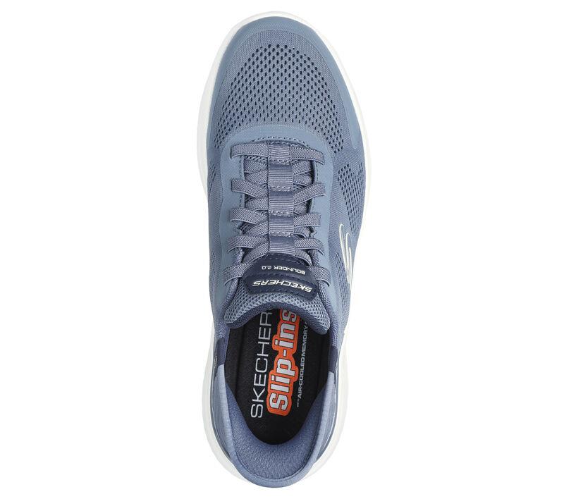 Men's Wide Fit Skechers 232459 Slip-ins Bounder 2.0 Emerged Trainers in Navy - Image 11