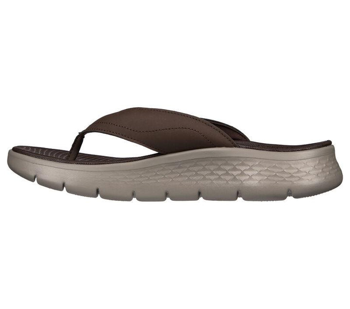 Men's Relaxed Fit Skechers 229202 Go Walk Flex Vallejo Sandals in Chocolate - Image 1