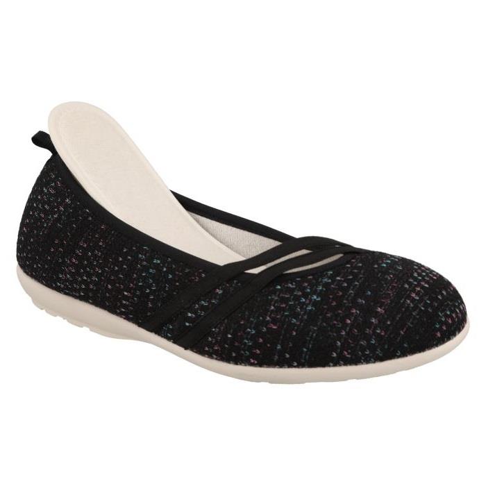 Women's Wide Fit DB Foxtail Canvas in Black Canvas - Image 4