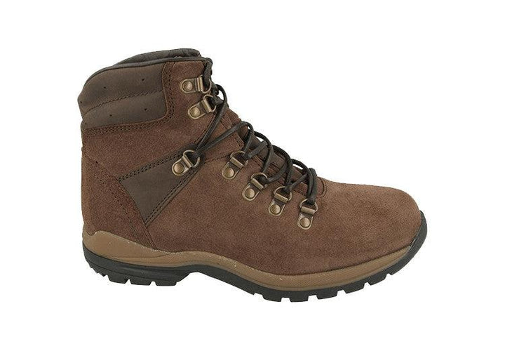 Mens Wide Fit DB Nebraska Hiking Boots in Navy Suede - Image 1
