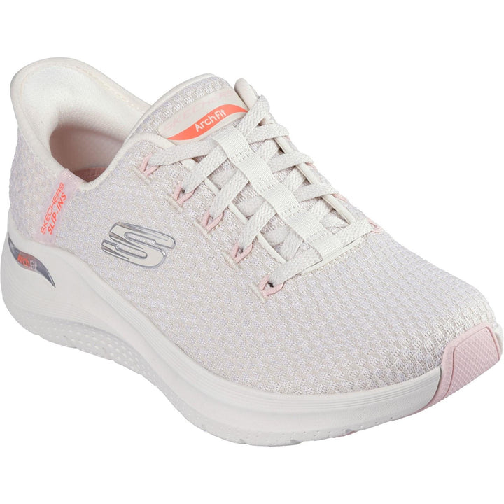 Women's Wide Fit Skechers 150322 Slip-ins Arch Fit 2.0 Trainers in Black/Multi - Image 1