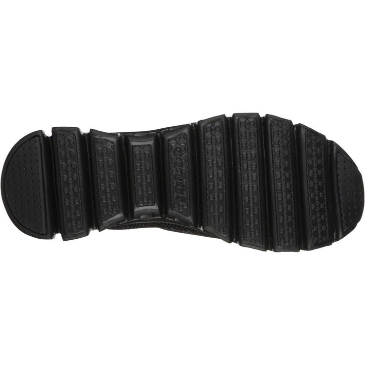 Women's Wide Fit Skechers 104198 Glide Step Grand Flash Trainers - Black in Black - Image 1