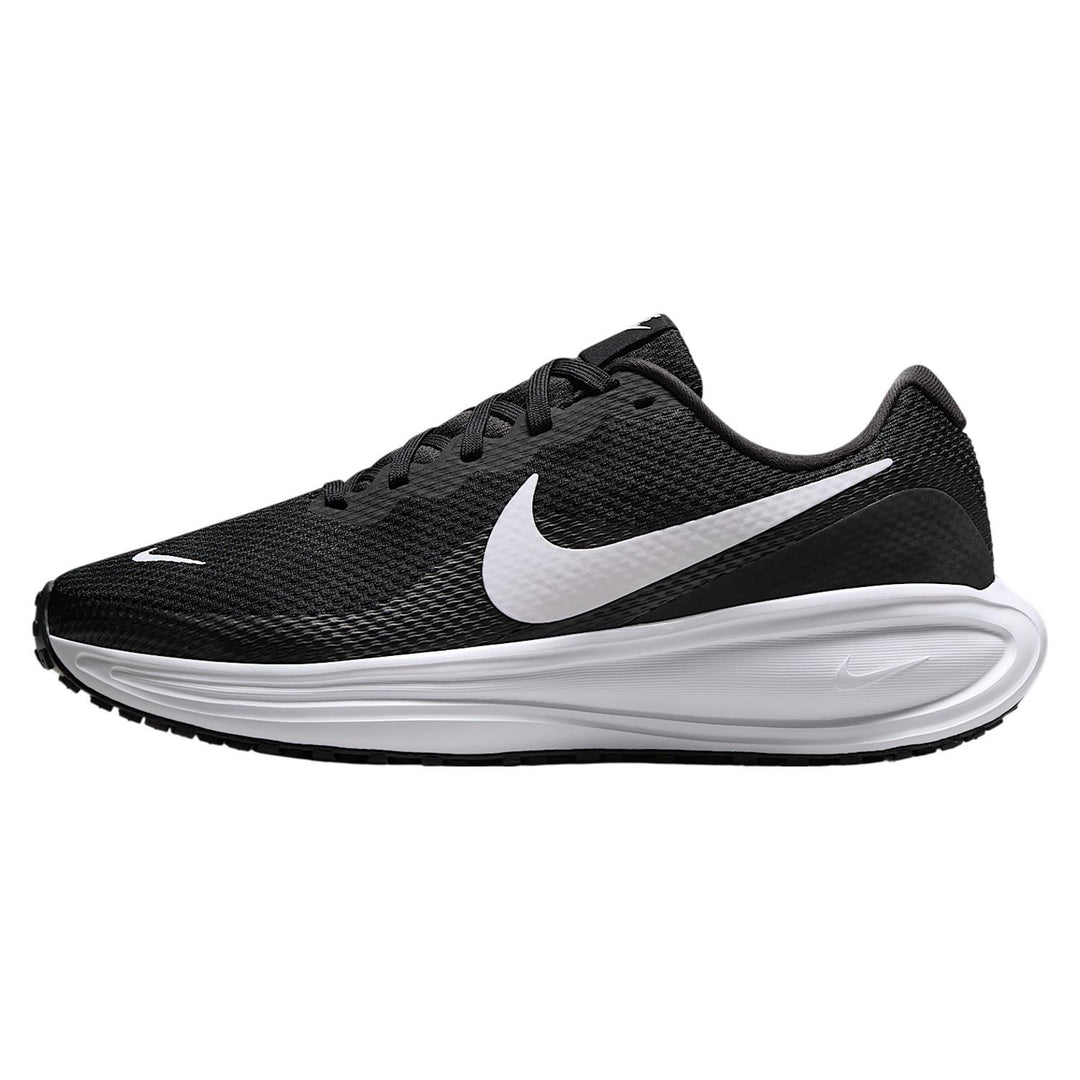 Women's Wide Fit Nike HQ1995-002 Revolution 8 Running Trainers in White/Black - Image 3