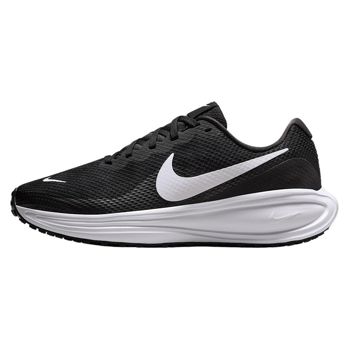 Women's Wide Fit Nike HQ1995-002 Revolution 8 Running Trainers in White/Black - Image 1