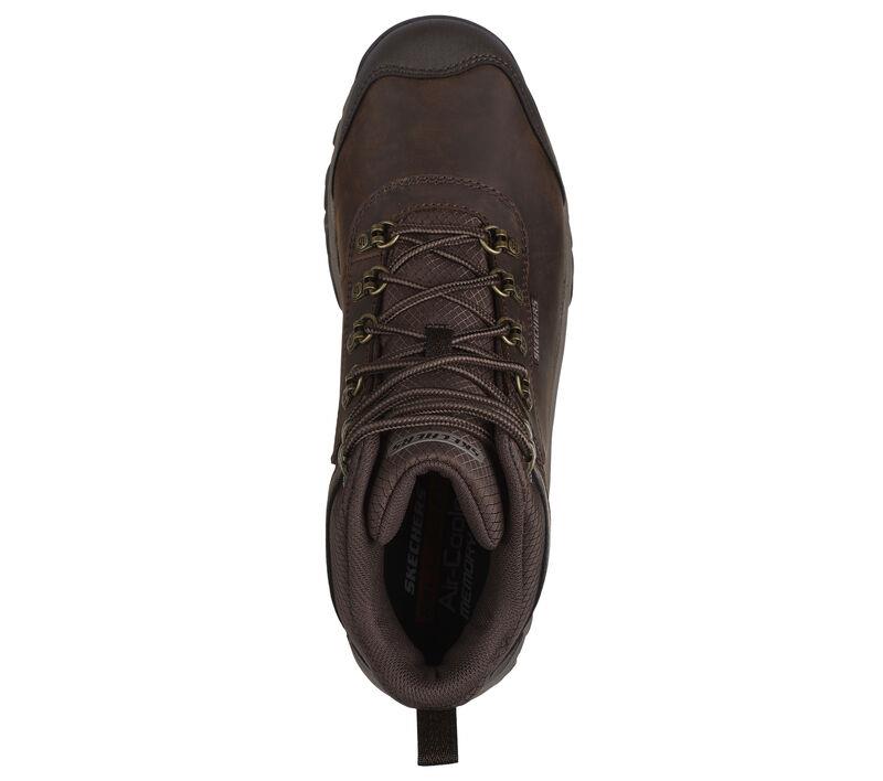 Men's Relaxed Fit Skechers 205240 Relmnt Lennox Hiking Boots in Cocoa - Image 5