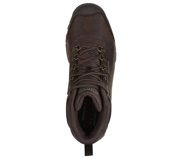 Men's Relaxed Fit Skechers 205240 Relmnt Lennox Hiking Boots in Cocoa - Image 1